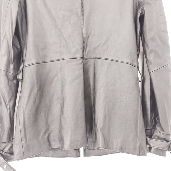 Rachel Zoe Moto Genuine Leather Jacket Size XXS - Picture 11 of 14